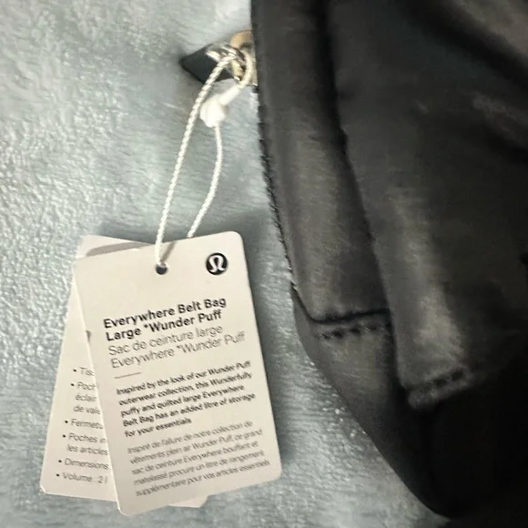 lululemon black everywhere belt bag large wunder puff - Picture 5 of 6